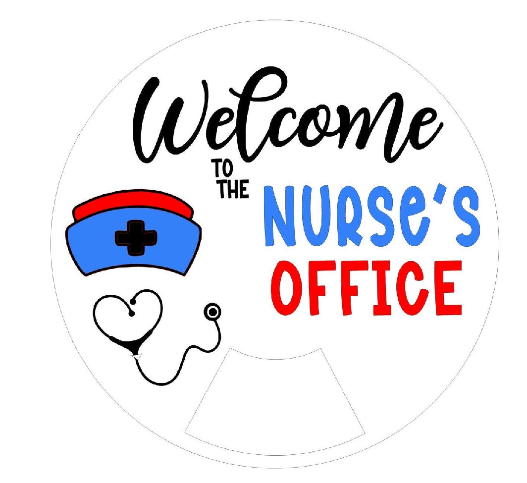 Rotating Status Teacher Nurse Counselor Principal Door Sign Customized