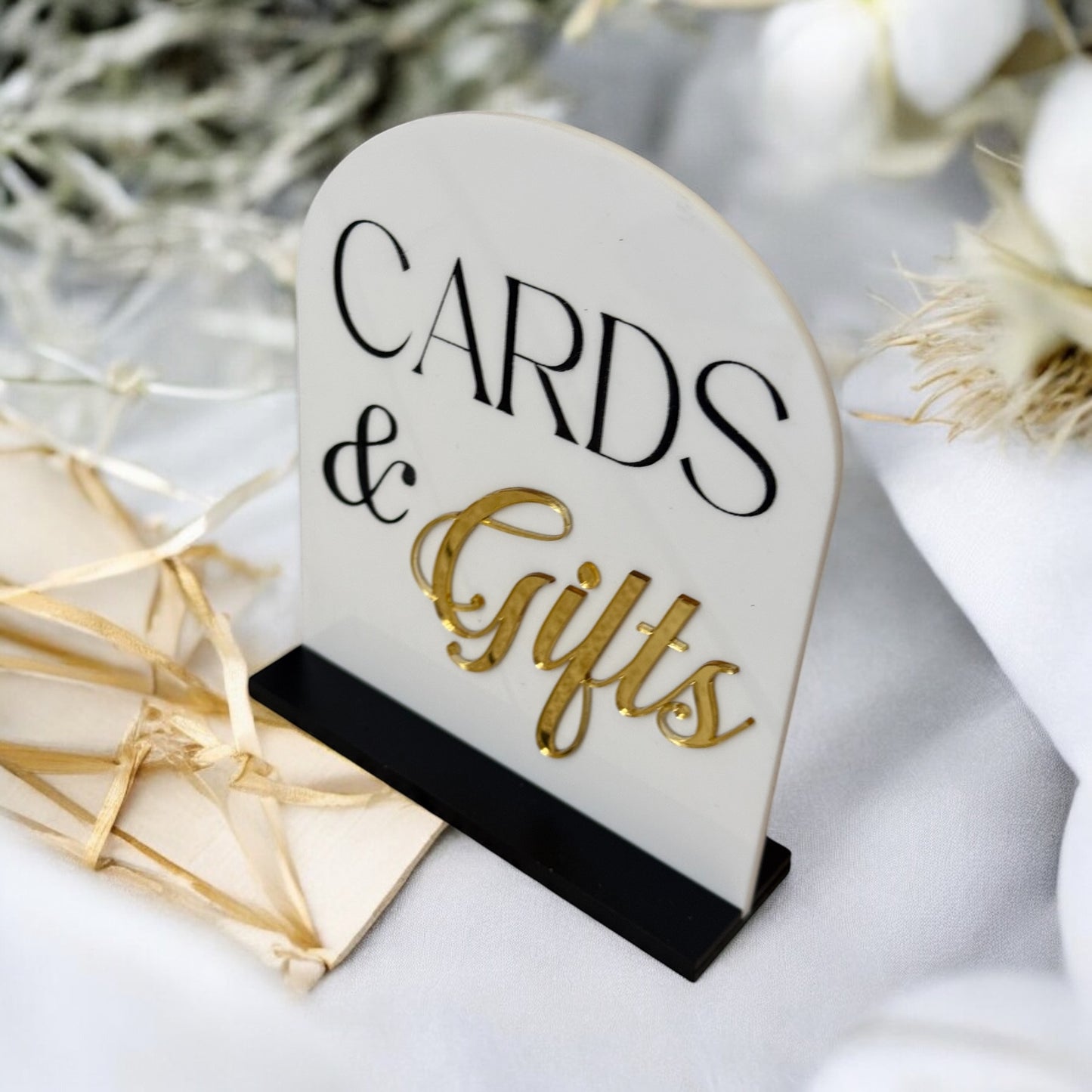 Cards and Gifts Table Sign, Acrylic, Wedding, Birthday, Anniversary