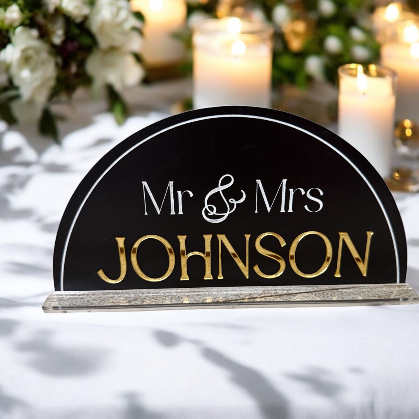Mr and Mrs Wedding Table Sign, Customized, Sweetheart Table, Photo Prop