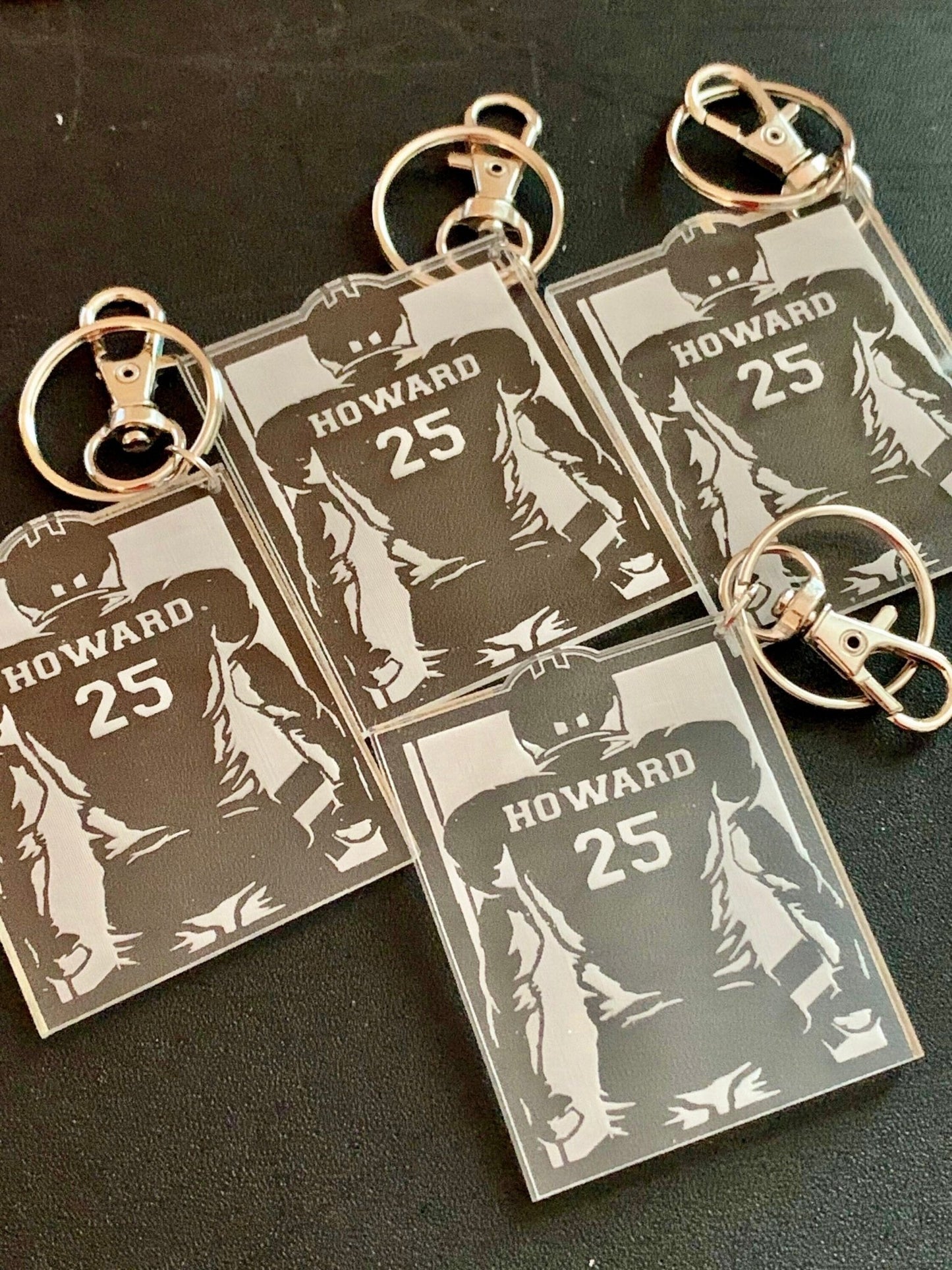 Football PeeWee Jersey Keychain Customized, Acrylic - So So Diva Designs & Personalized Gifts