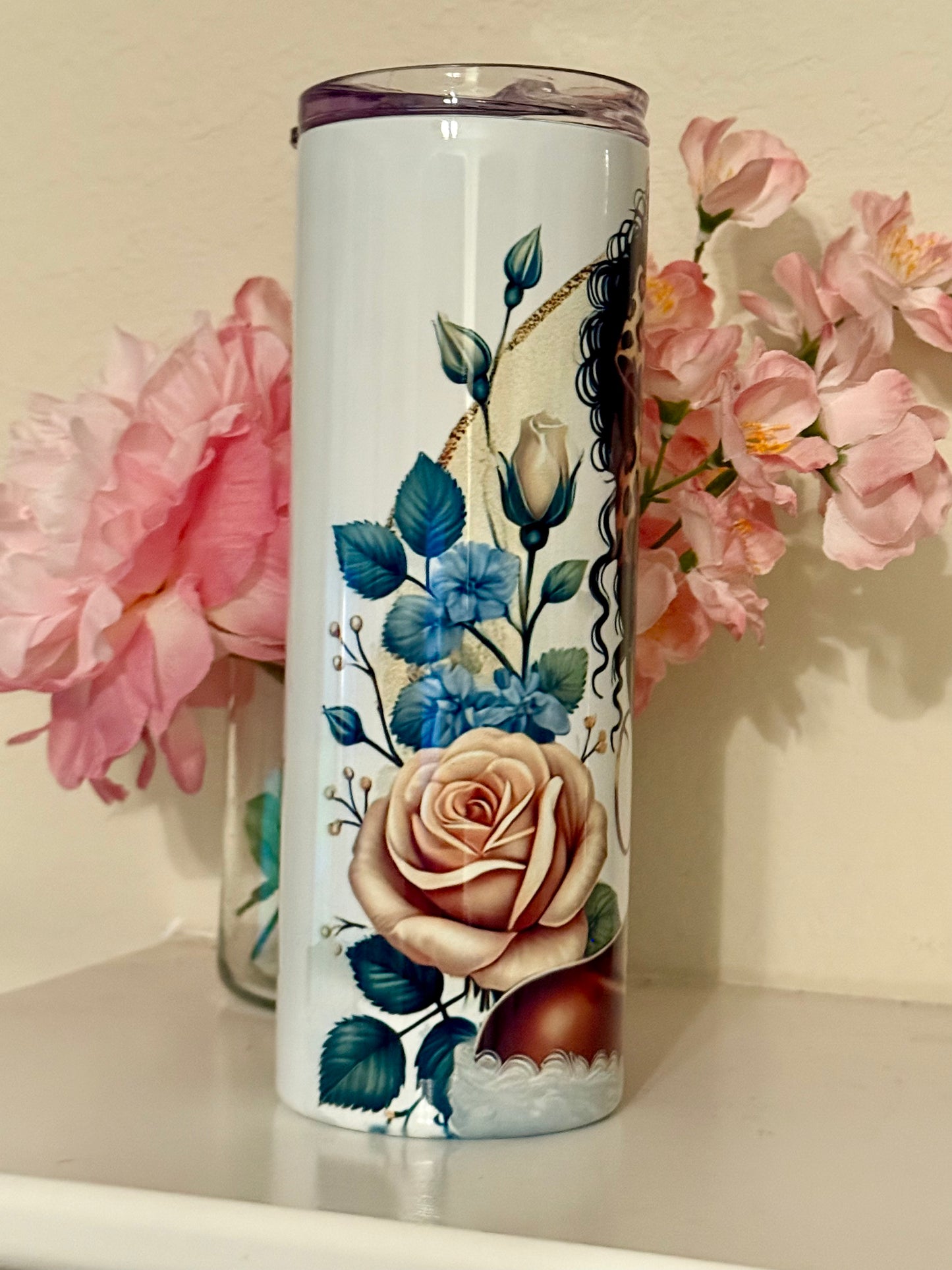 Praying Lady Inspirational Tumbler